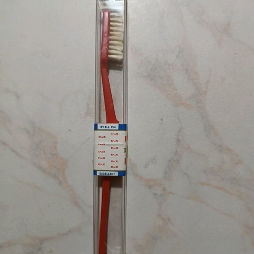 Vintage toothbrush sealed new with natural bristles