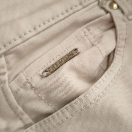 Stradivarius spring fabric pants beige size 40 like new