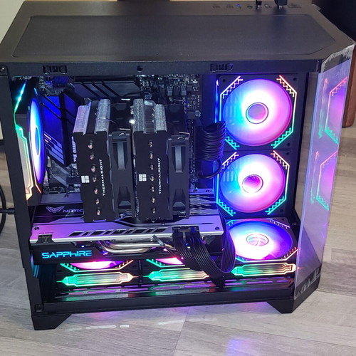 Gaming PC Ryzen 5 5500X3D RX580 8GB Nitro+ 16GB RAM 3600MHz B550M 512GB NVMe Lian Li 850W