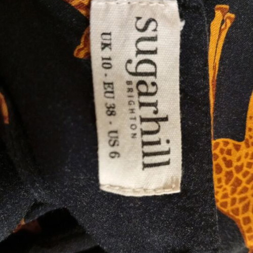 Sugarhill dress small like new, black and brown