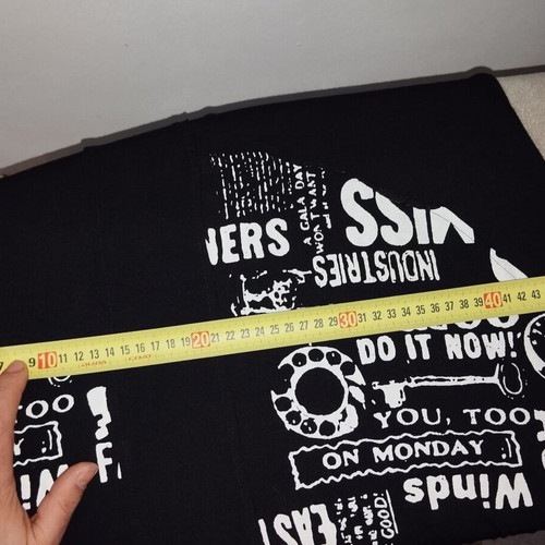 Maxi dress newspaper print like new, Easy, black and white