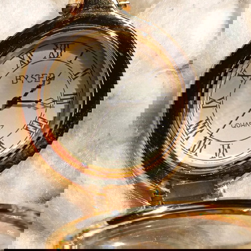 BYSER Ρολόι Τσέπης Quartz σαν καινούργιο, χρυσό