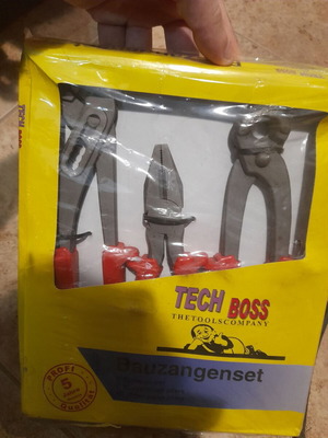 Techboss set of gas pliers, pliers, concrete cutter new