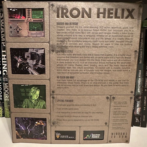 Iron Helix Big Box PC Game used, retro, complete