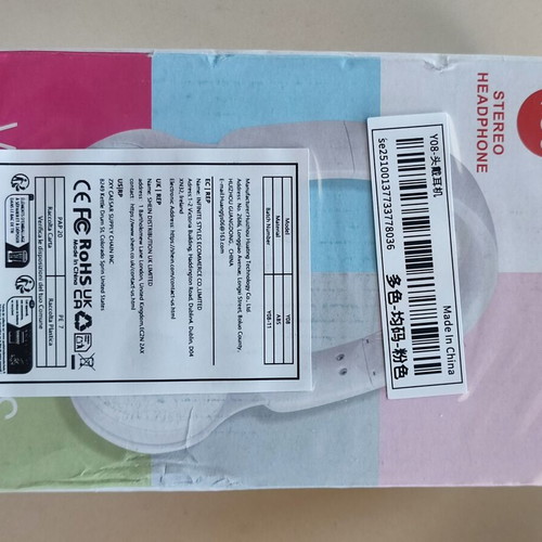Pink Dream wireless headphones new, hybrid connection