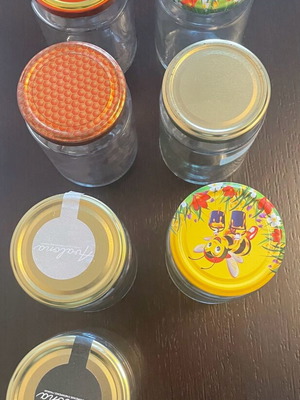 Glass jars like new, pack of 7 large