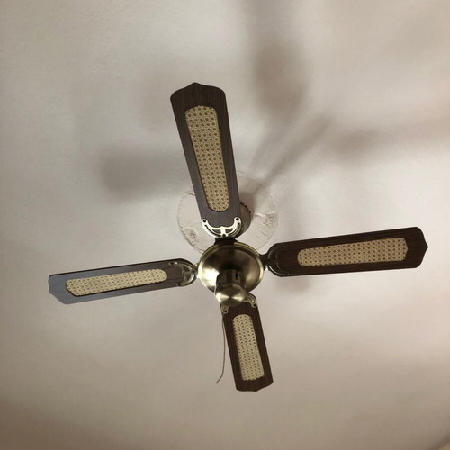 Vintage ceiling fan like new, 105 cm diameter