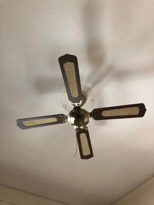 Vintage ceiling fan like new, 105 cm diameter