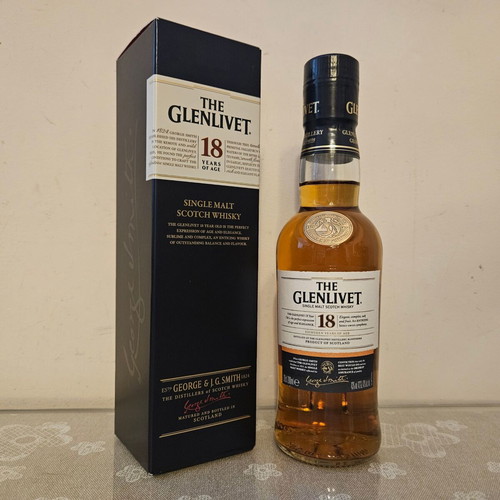 Glenlivet 18yo Single Malt Scotch whisky new 200ml