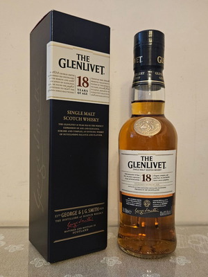 Glenlivet 18yo Single Malt Scotch whisky new 200ml