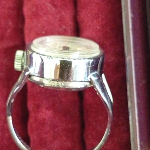 Chaika USSR ring watch used, excellent condition