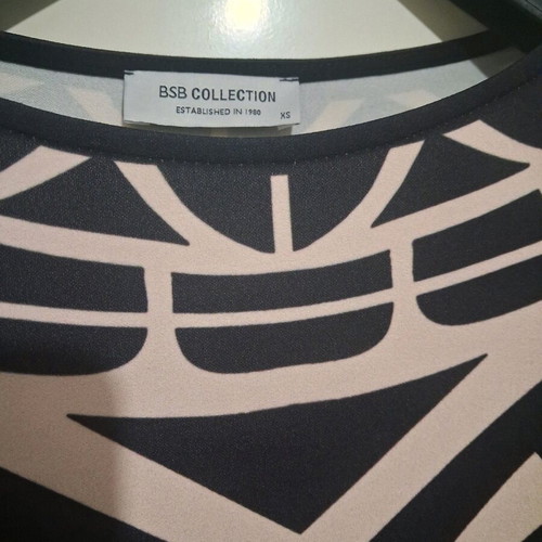 BSB Collection Mini Dress XS - S Black Beige Like New