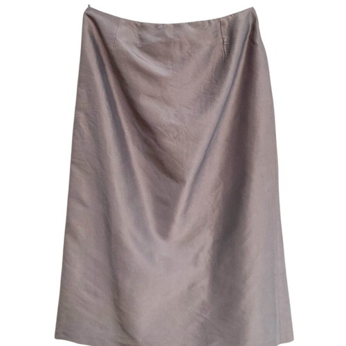 Gucci silk skirt like new, grey-taupe, size 40