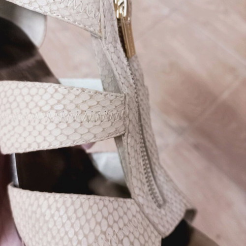 Michael Kors sandals used, leather, 8cm heel, size 38.5