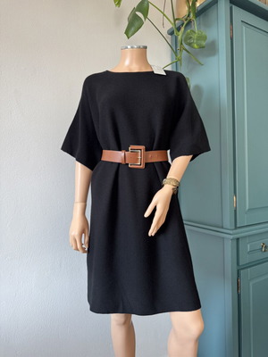 COS Merino Woolen Sweater Dress New Black Size XS/S/M