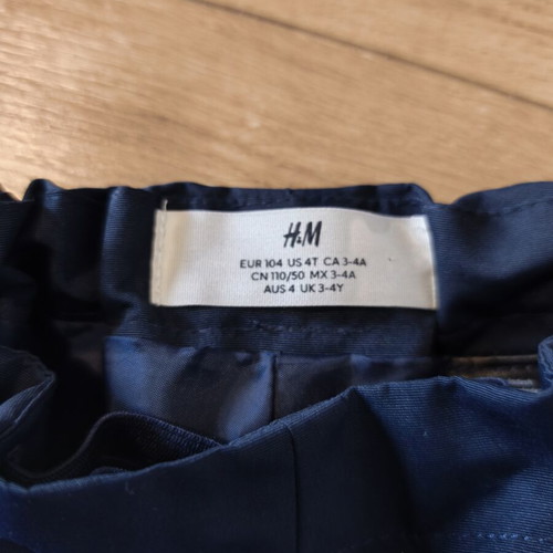 H&M waterproof windproof pants size 104, like new, blue