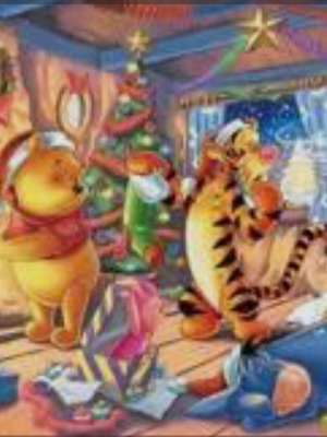 Diamond painting "Winnie Christmas" new 30×40