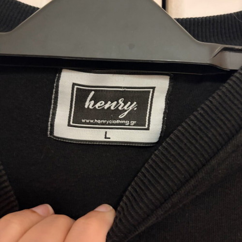 Henry men's blouse large black like new