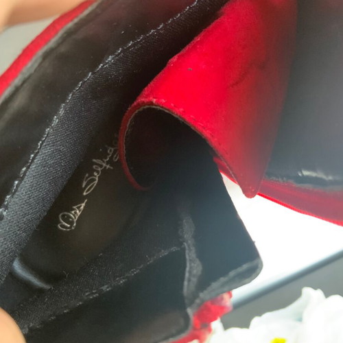 Suede ankle boots red used size 41 Miss Selfridge