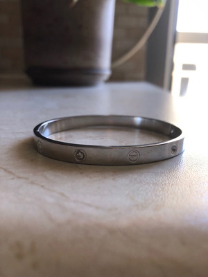 Bracelet handcuff used stainless steel like new