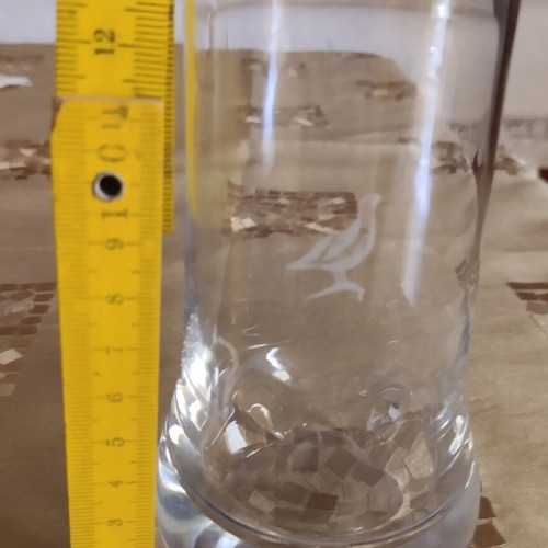 Famous Grouse Tumbler glass like new, heavy crystal whisky