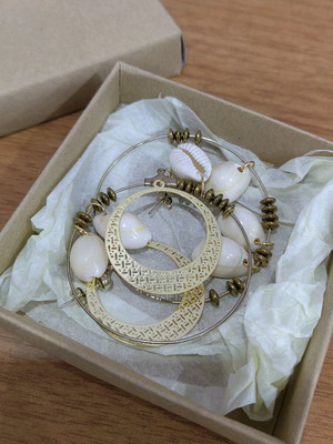 Summer earrings with shells new
