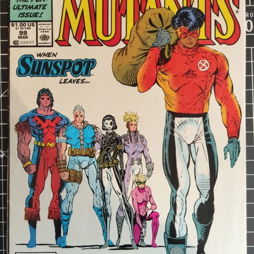 New Mutants 1991 #99 comic book, first appearance of Shatterstar and Feral