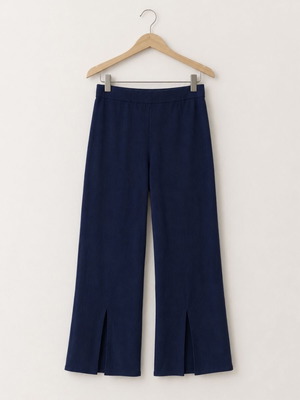 Zara wide-leg knit pants navy blue medium like new