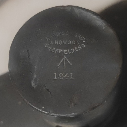 Vintage British military metal canteen 1941, Sheffield maker
