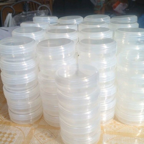 Διάφανα πλαστικά βαζάκια καινούργια, 100 ml, πακέτο 398 τεμαχίων