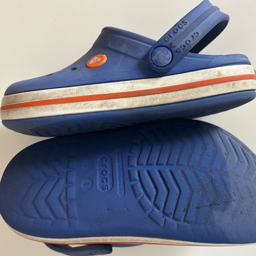 Crocs used, blue, boys' shoes