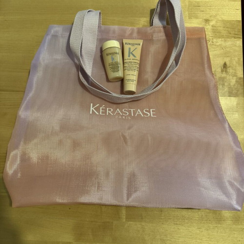 Kérastase Summer Tote Bag with 2 Mini Gloss Absolu Products new