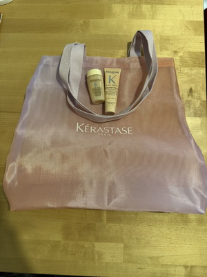 Kérastase Summer Tote Bag with 2 Mini Gloss Absolu Products new