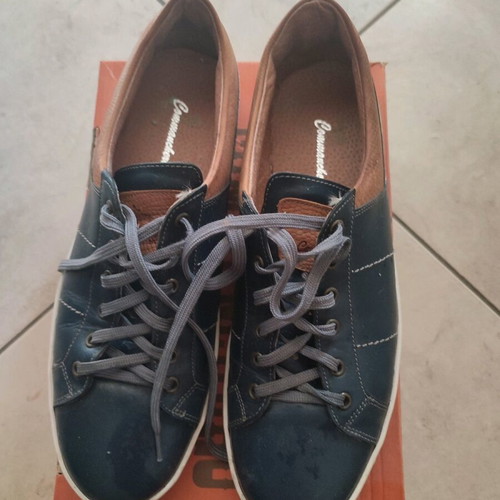 Commanchero Original men's shoes leather like new blue and brown size 45
