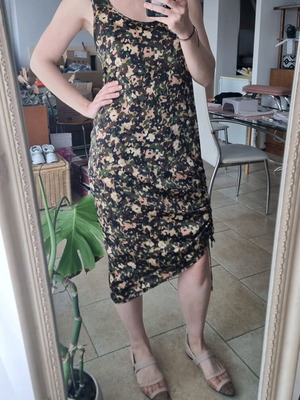 Φόρεμα Zara military σαν καινούργιο, μέγεθος S-M, καφέ και πράσινο