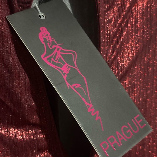 Metallic Red Dress New by Prague