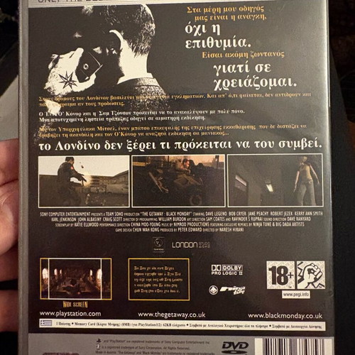 The Getaway: Black Monday PlayStation 2 like new