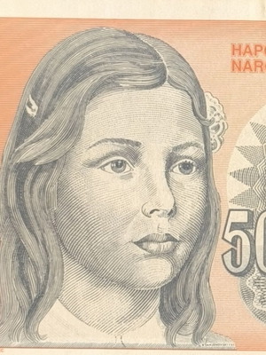 Yugoslavia 50,000,000 Dinara 1993 banknote used, VF condition
