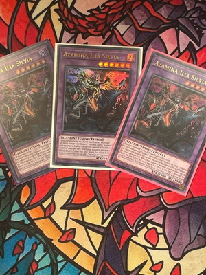 Azamina Ilia Silvia UR pack of 3 cards new 25LP-EN010