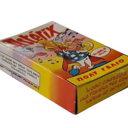 Vintage Perfetti Asterix Bubble Gum New With Box And Collectible Card