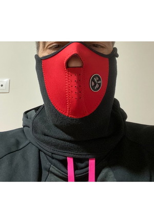Fleece face neck protector unused