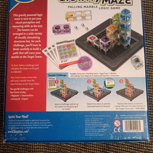 Gravity Maze board game like new by Thinkfun