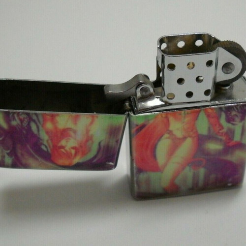 Team Pistol 2004 vintage windproof petrol lighter unused