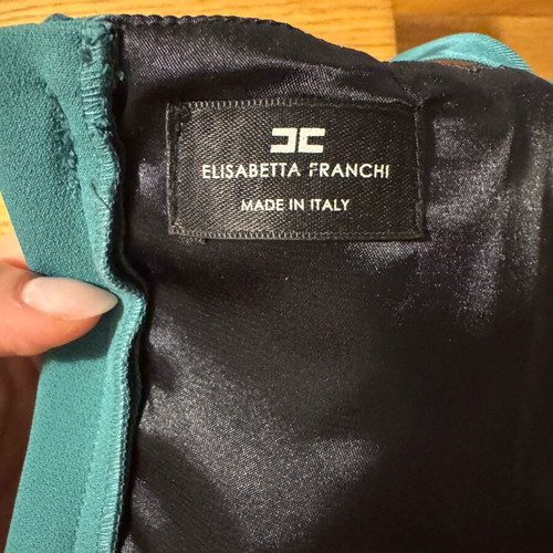 Elisabetta Franchi impressive emerald green dress like new, size S