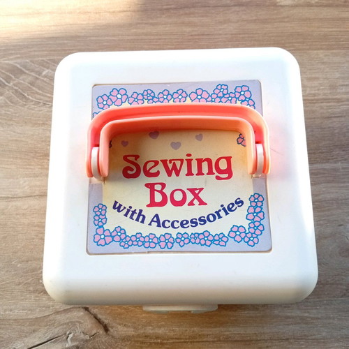 Sewing thread storage box used from 80s-90s toy