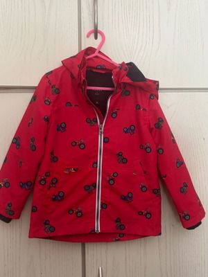 Spring waterproof jacket like new, size 4, red