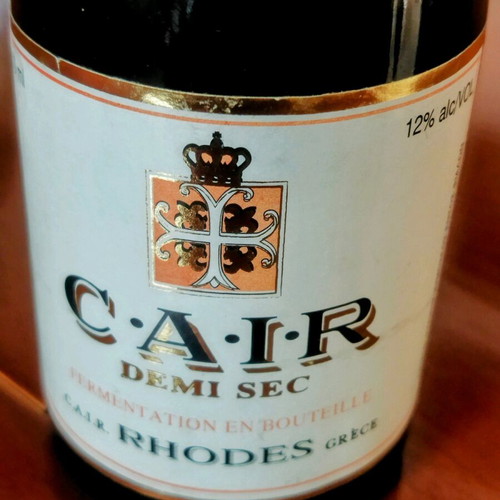 C'A'I'R' Rhodes Demi Sec Champagne 200ml like new vintage