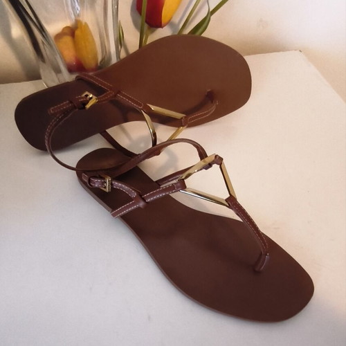 Parfois women's sandals used, brown size 39