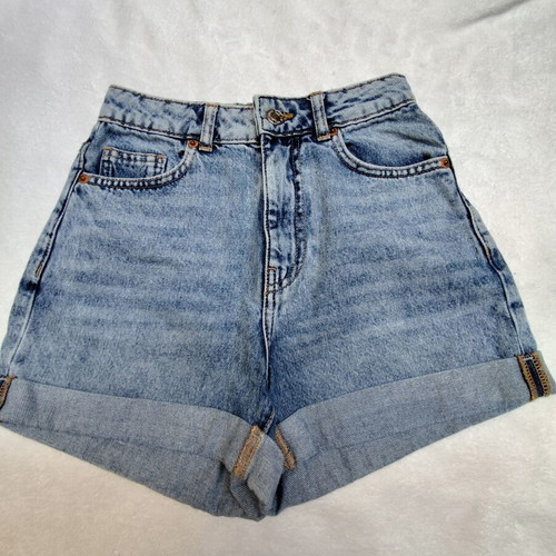 Mango Mom Fit Denim Shorts like new, size XS, blue