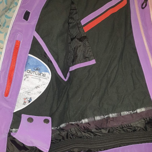 Snow jacket used, Swiss made, size M, purple